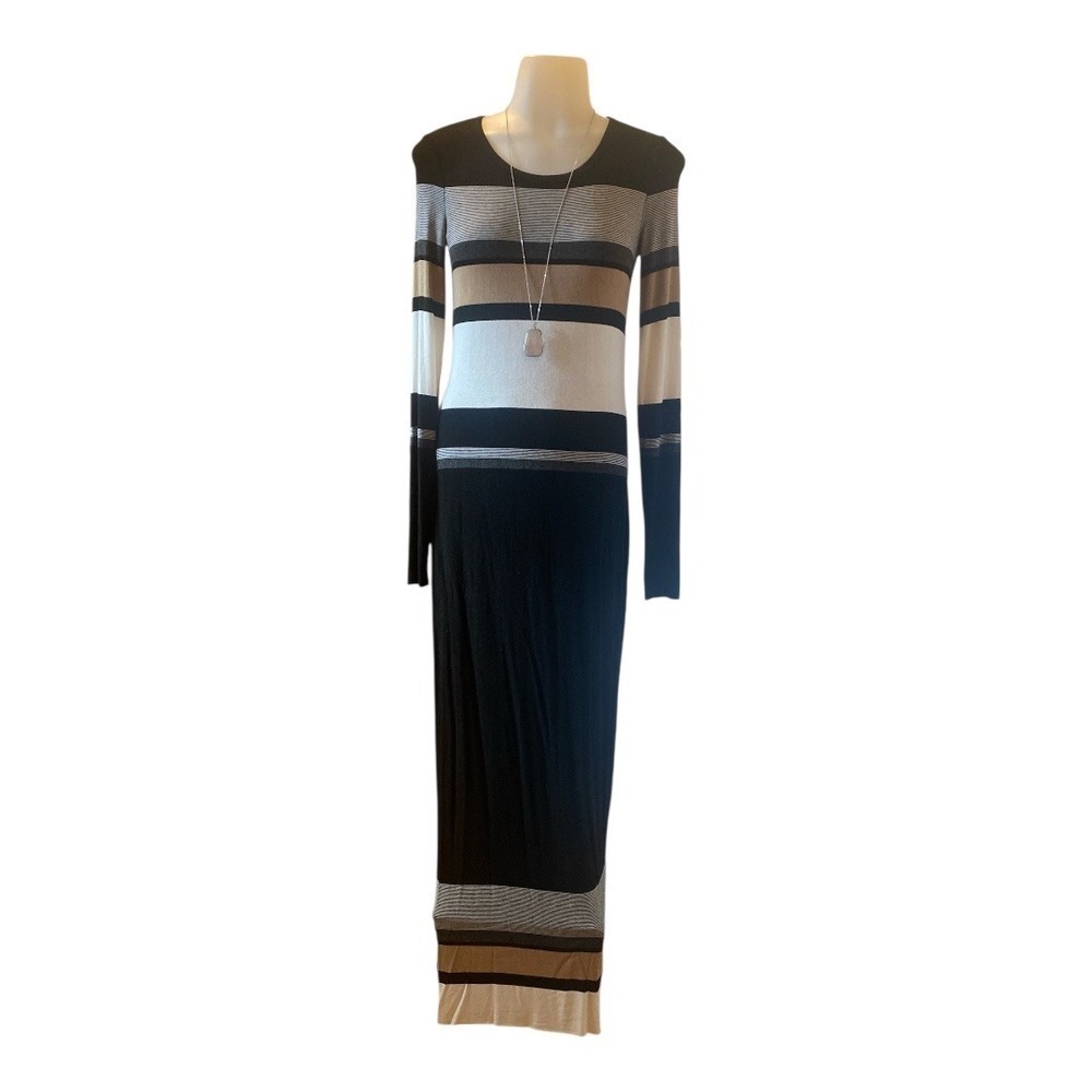 Bailey 44 Striped Maxi Dress Long Sleeve Casual Comfortable XS